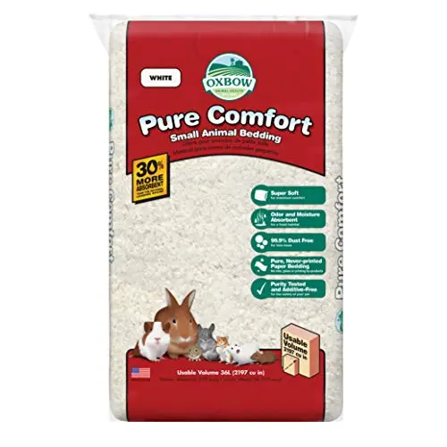 Oxbow Pure Comfort Small Animal Bedding white paper bag
