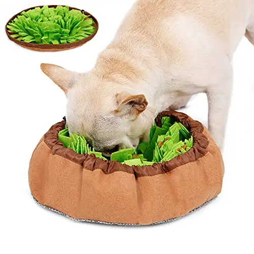 Hifrenchies Green Snuffle Mat designed for French Bulldogs