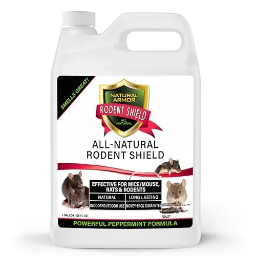 Natural Armor gallon jug of ready-to-use peppermint oil rodent repellent spray