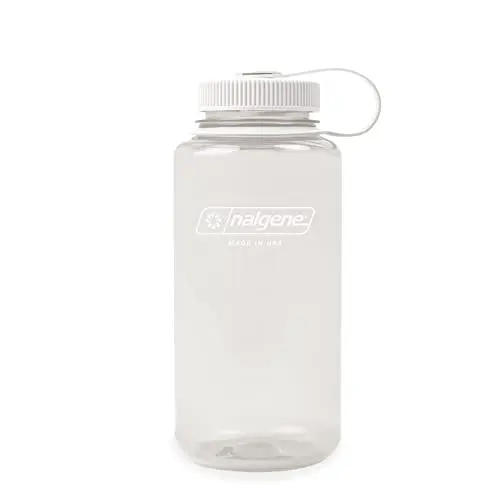 Nalgene Sustain wide mouth water bottle in amethyst color