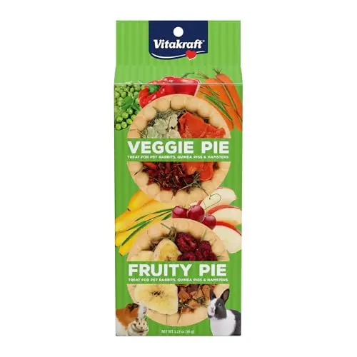Vitakraft Veggie and Fruity Pie treat for rabbits, guinea pigs and hamsters