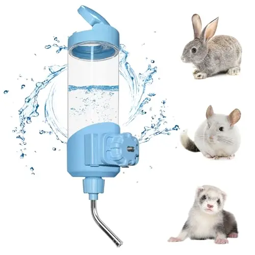 Vannon top-fill water dispenser for rabbit and chinchilla cages