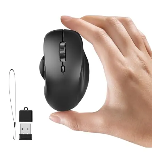 Uiosmuph mini wireless Bluetooth mouse, very small and portable