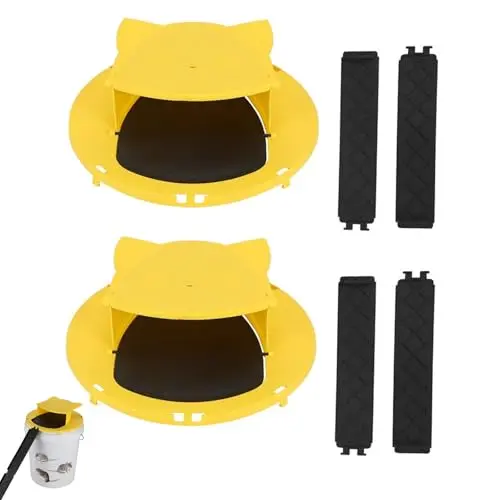 COPORA mouse trap bucket with auto-reset lid, yellow, 2-pack